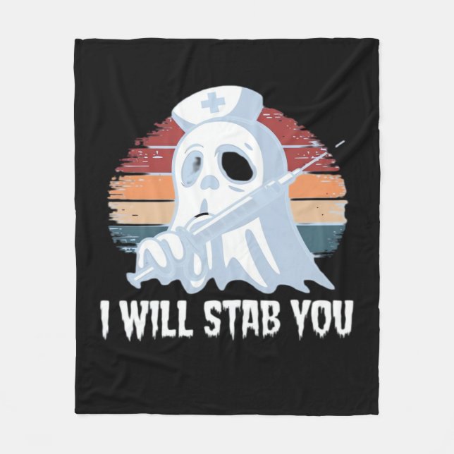 Ich werde dich ins Shirt fallen lassen, Ghost Nurs Fleecedecke (Vorderseite)