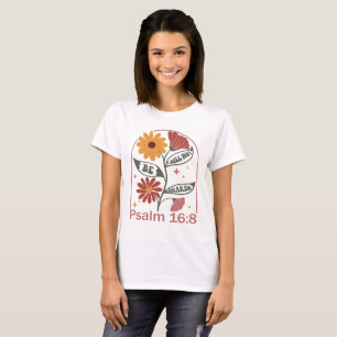 Ich werde die Bibelverse-Wildblume nicht erschütte T-Shirt