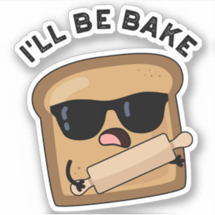 Ich werde dir einen lustigen Brot-Kinofilm geben Aufkleber