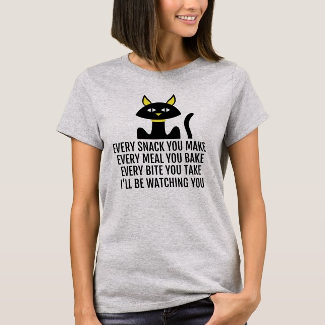 Ich werde dir einen Niedlichen Katzensprung zusehe T-Shirt (Vorderseite)