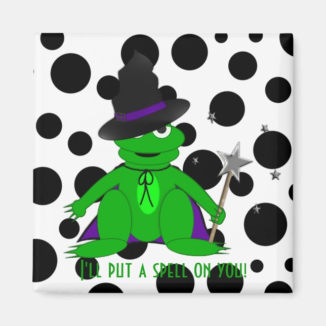 Ich werde dir einen Zauber anlegen! Magical Frog M Magnet (Vorne)