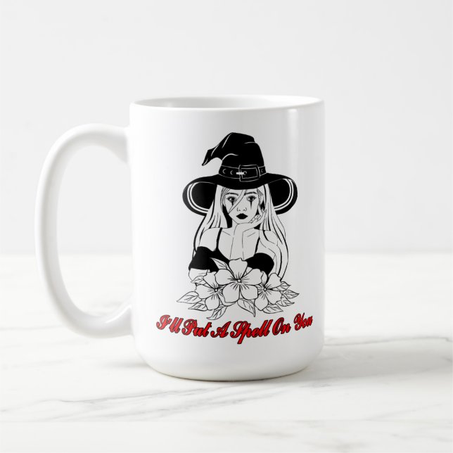Ich werde dir einen Zauber zufügen Kaffeetasse (Links)