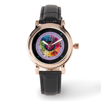 Ich werde dort sein Floral Watch Armbanduhr