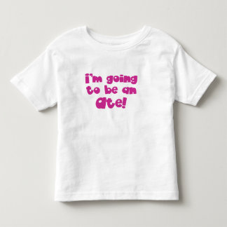 Ich werde ein Ate sein! (Große Schwester) Kleinkind T-shirt