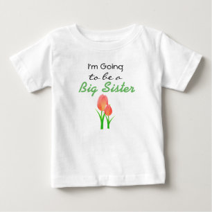Ich werde ein Big Sister Announcement Dress sein Baby T-shirt