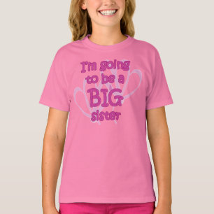 Ich werde ein große Schwester-Mädchen-T - Shirt
