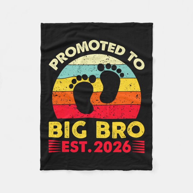 Ich werde ein großer Bruder 2026 zu Big Fleecedecke (Vorderseite)