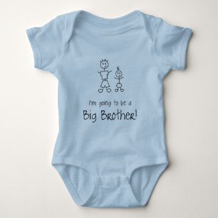 Ich werde ein großer Bruder sein! Baby Strampler