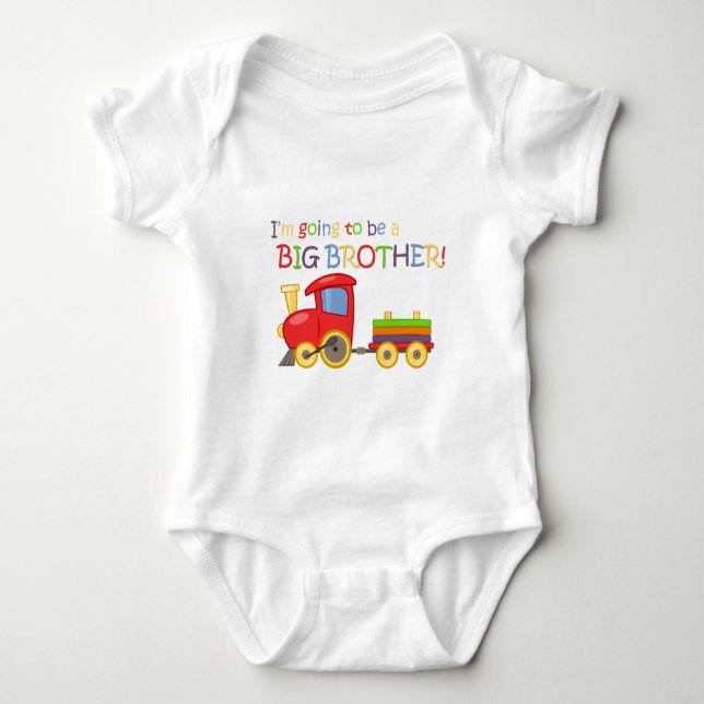 Ich werde ein großer Bruder sein! Baby Strampler (Vorderseite)