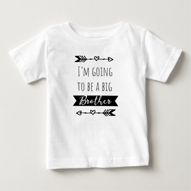 Ich werde ein großer Bruder sein Baby T-shirt (Vorderseite)