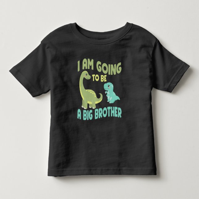 Ich werde ein großer Bruder sein, Dinosaur Baby Re Kleinkind T-shirt (Vorderseite)