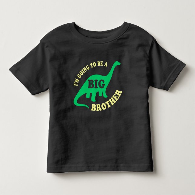 Ich werde ein großer Bruder sein - Dinosaurier Kleinkind T-shirt (Vorderseite)