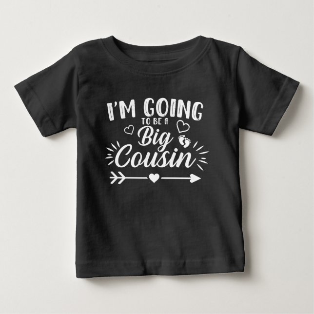 Ich werde ein großer Cousin sein Baby T-shirt (Vorderseite)