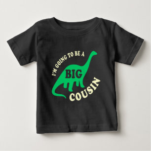 Ich werde ein großer Cousin sein - Dinosaurier Baby T-shirt