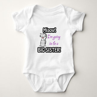 Ich werde ein großer Schwesterkatzenjunge T - Shir Baby Strampler