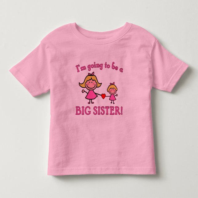Ich werde ein großes Schwesterhemd sein Kleinkind T-shirt (Vorderseite)