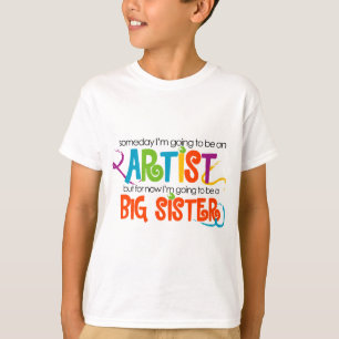 Ich werde ein Künstler-große Schwester-T-Shirt T-Shirt