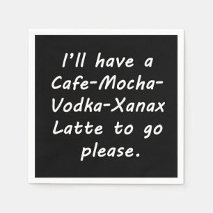 Ich werde ein Latte haben Serviette