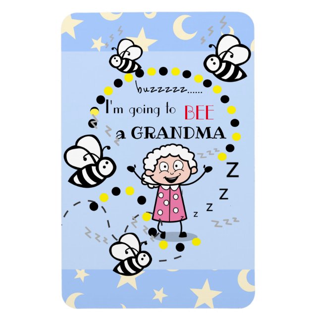 Ich werde ein Oma Blue sein Magnet (Vertikal)