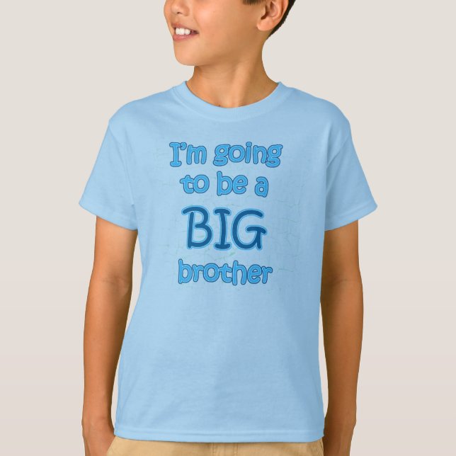 Ich werde ein T - Shirt der großer Bruder-Kinder (Vorderseite)