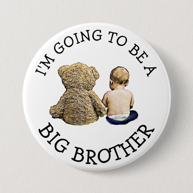 Ich werde eine Big Brother Ankündigung Button (Vorderseite)