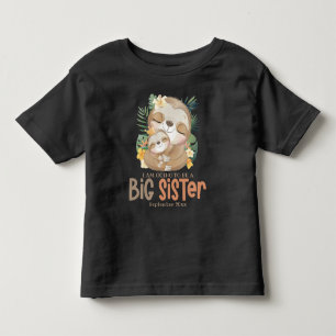Ich werde eine große Faultier-Schwester sein Ankün Kleinkind T-shirt