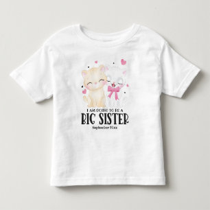 Ich werde eine große Schwester-Ankündigung werden Kleinkind T-shirt