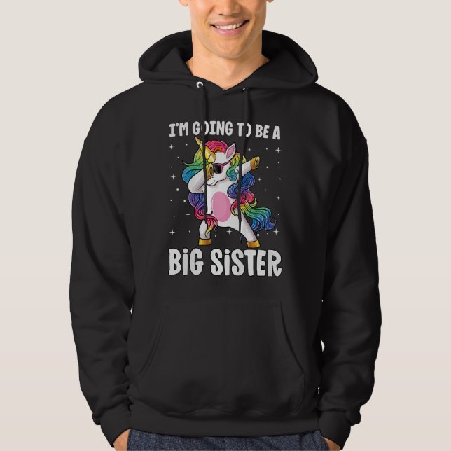 Ich werde eine große Schwester Hoodie (Vorderseite)