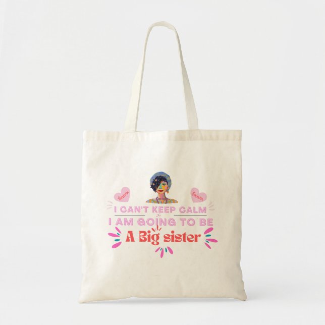 Ich werde eine große Schwester sein, Design von Ro Tragetasche (Vorne)