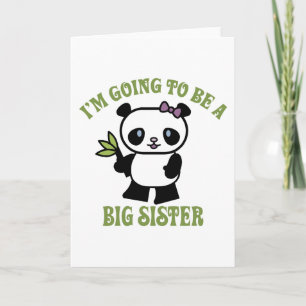 Ich werde eine große Schwester sein Feiertagskarte