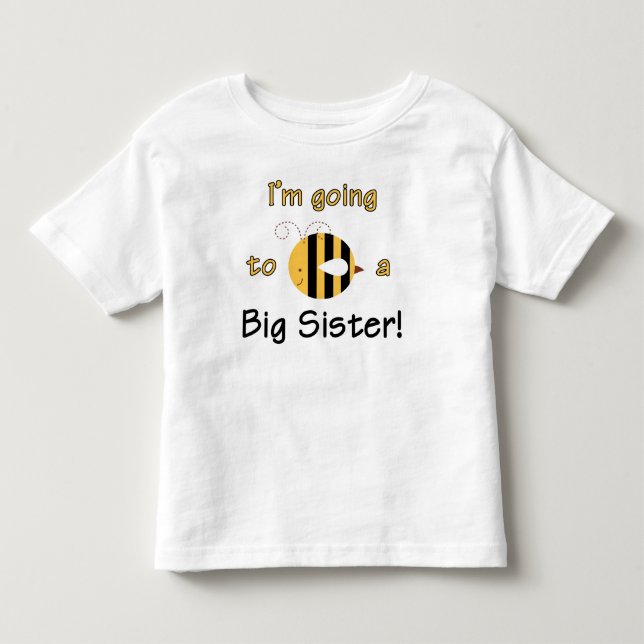 Ich werde eine große Schwester sein - Niedliches B Kleinkind T-shirt (Vorderseite)