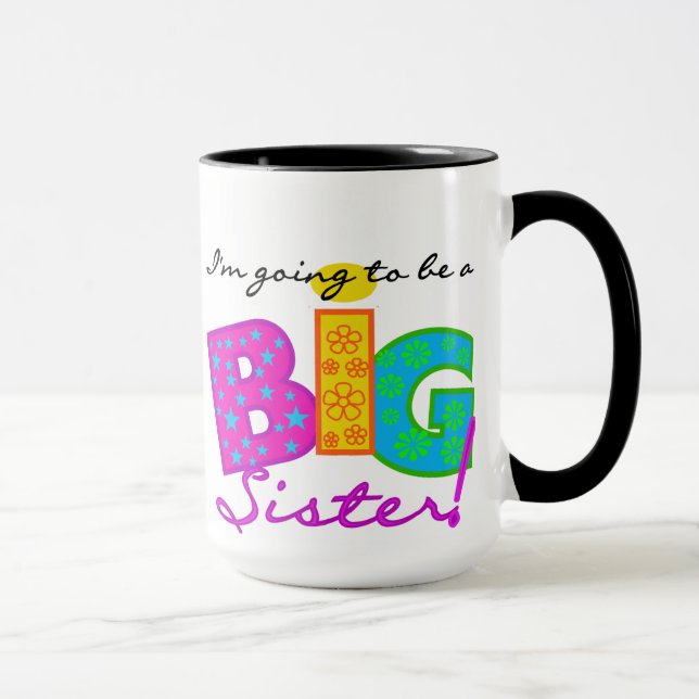 Ich werde eine GROSSE Schwester sein Tasse (Rechts)
