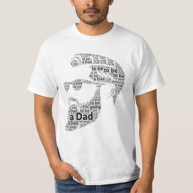 Ich werde eine Vater-Schwangerschaftsankündigung T-Shirt (Vorderseite)