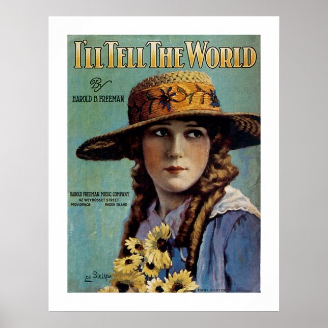 Ich werde es der Welt erzählen Poster (Vorne)