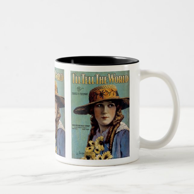 Ich werde es der Welt erzählen Zweifarbige Tasse (Rechts)