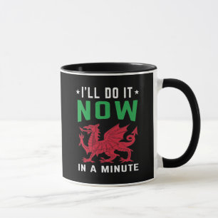 Ich werde es jetzt in einer Minute tun Lustige wal Tasse