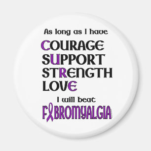 Ich werde Fibro schlagen Magnet