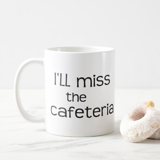 Ich werde Fräulein die Cafeteria - lustiges Kaffeetasse (Mit Donut)