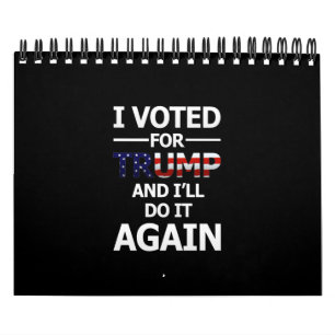 Ich werde für Trump stimmen - Dark Kalender