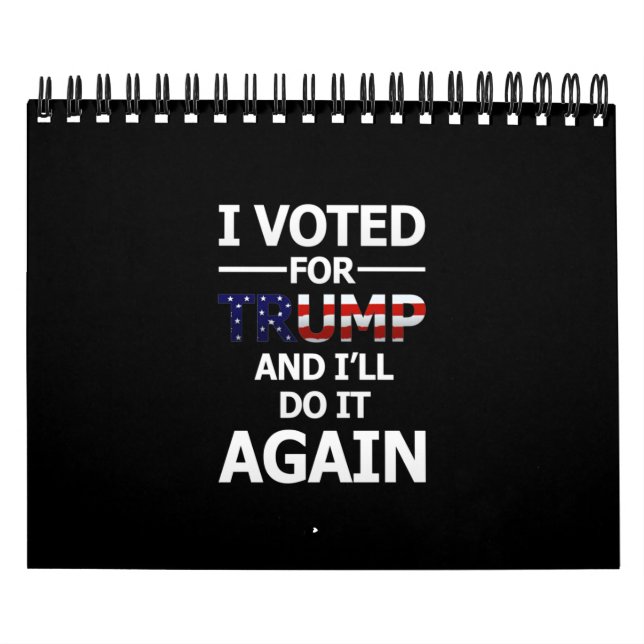 Ich werde für Trump stimmen - Dark Kalender (Titelbild)