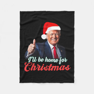 Ich werde für Weihnachten Weihnachten Weihnachtsma Fleecedecke