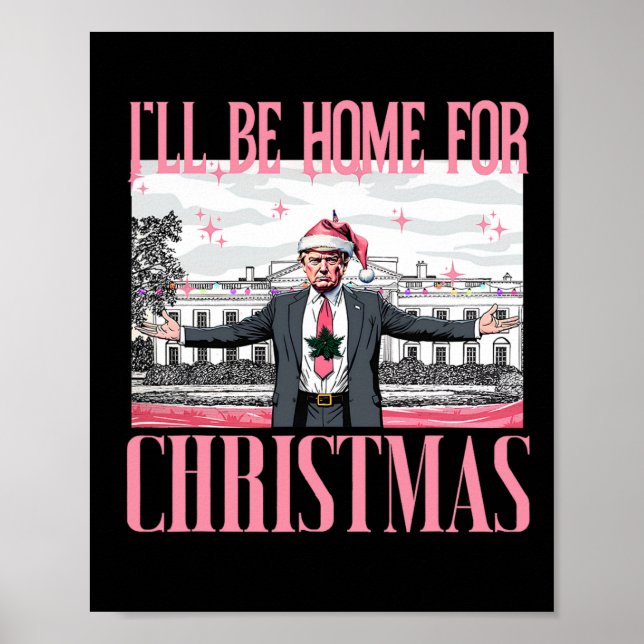 Ich werde für Weihnachten Weihnachten Weihnachtsma Poster (Vorne)