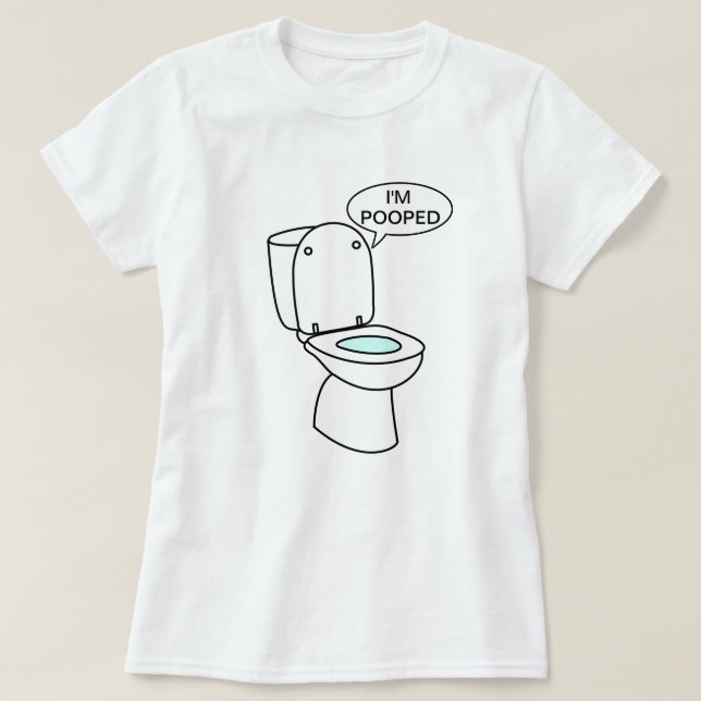 Ich werde gekackt T-Shirt (Design vorne)