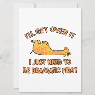 Ich werde Giraffe überwinden Save The Date