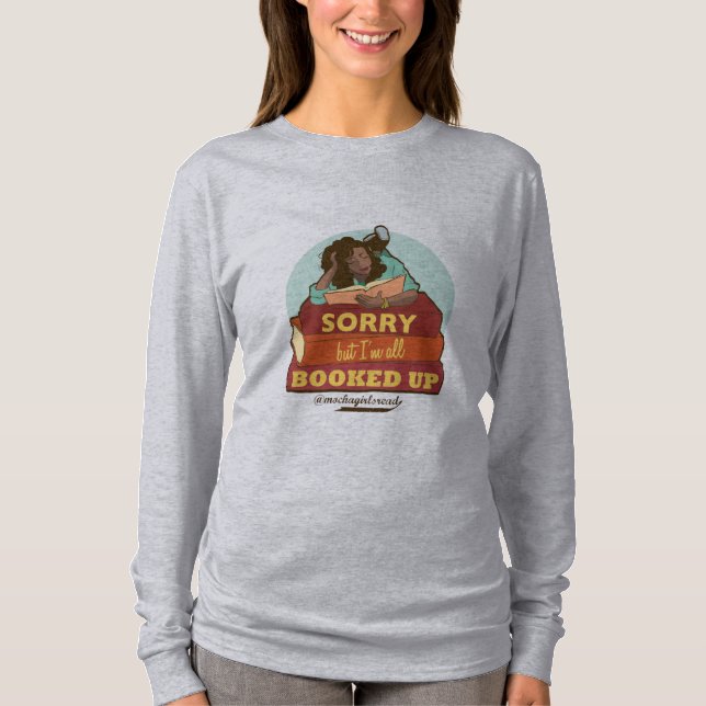 Ich werde herauf lange Hülse gebucht T-Shirt (Vorderseite)