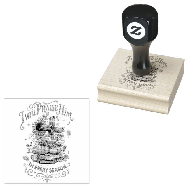 Ich werde ihn loben... gummistempel (Stempel)