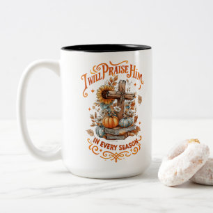 Ich werde ihn loben... zweifarbige tasse