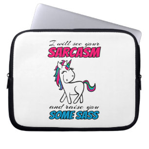Ich werde Ihren Sarcasm sehen und Sie etwas erhebe Laptopschutzhülle