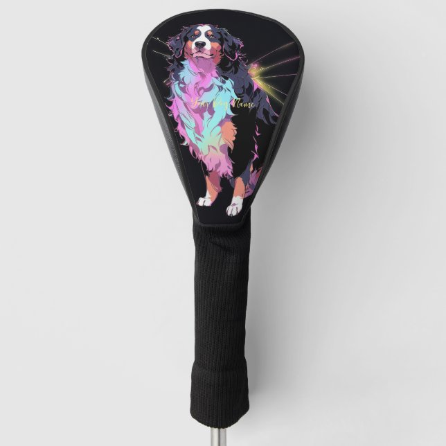 Ich werde immer Berner Hund Liebe 005 Golf Headcover (Vorderseite)