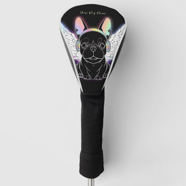 Ich werde immer Französisch Bulldog 005 Liebe gebe Golf Headcover (Vorderseite)